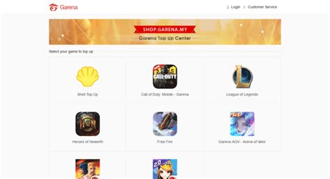 pay my garena.
